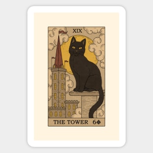 The Tower - Cats Tarot Sticker